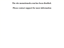 Tablet Screenshot of memoirmode.com